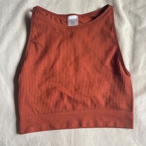 Calia Cropped Tank, Size Small, Rust Orange Color, Like New Condition